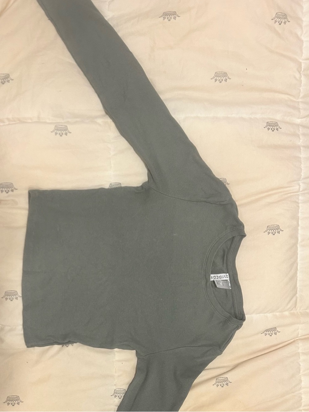 Ribbed Long Sleeve in Olive